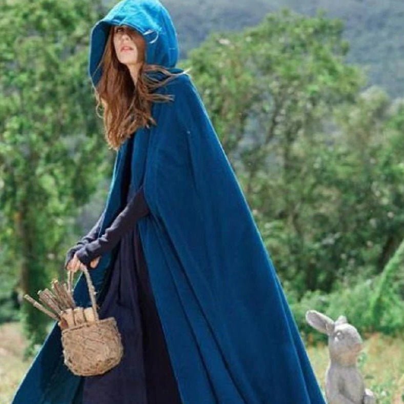 Hooded Shawl Extended Cape Coat | Versatile Hooded Shawl Poncho
